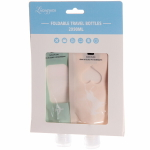 Набор косметических ёмкостей 2 герметичных пакета «Travel», микс 4 цвета (90мл*2)