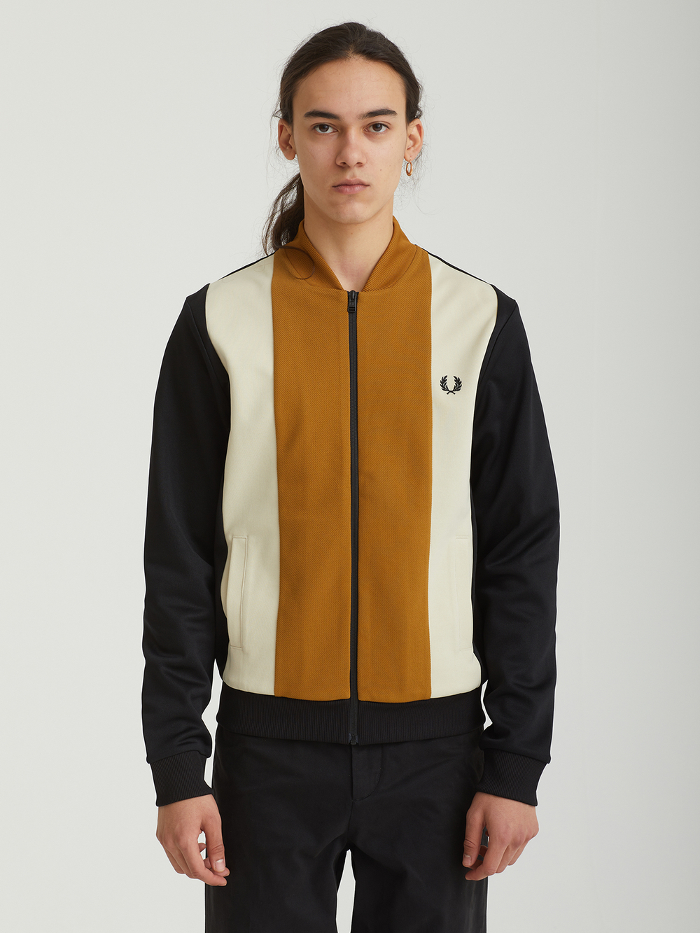 Fred perry block track jacket new arrivals