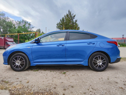 Накладки порогов Hyundai Solaris 2