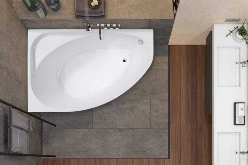 Акриловая ванна VAGNERPLAST HAPI 170x110 Left