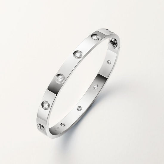 Браслет Cartier LOVE bracelet, classic model, 10 diamonds