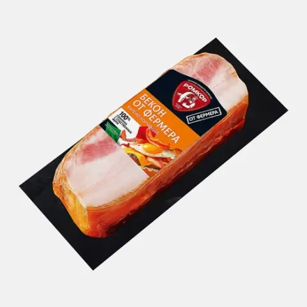 Бекон Ромкор от фермера копчено-вареный 300г