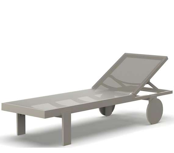Шезлонг на колесах Gatsby Basic тортора