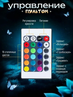 Ночник с маркером - светильник детский, в подарок ребенку "рисуй светом"