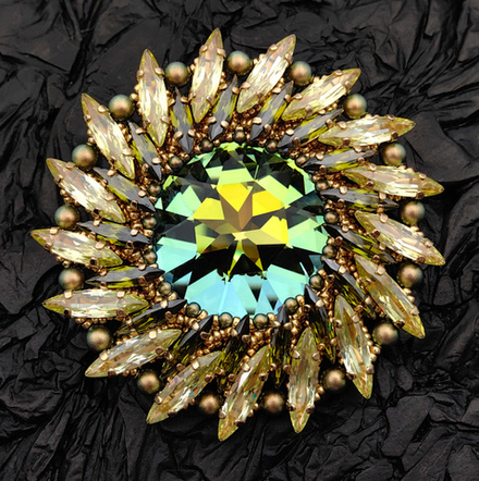 Набор для создания броши Eclipse - Golden Olive