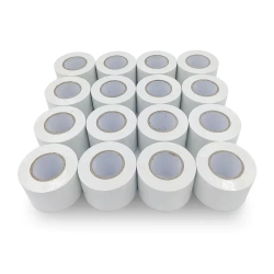 16 шт - Лента BAVIS PVC белая 50мм x 25м самоклеящаяся