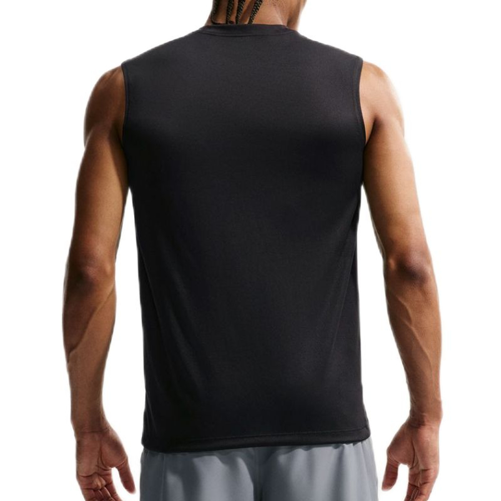 Мужская теннисная футболка Nike Dri-Fit Legend Sleeveless - black/matte silver