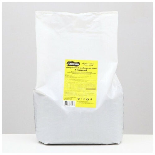 CHAMMY СУХОЙ КОРМ ДЛЯ КОШЕК С ГОВЯДИНОЙ 10 КГ