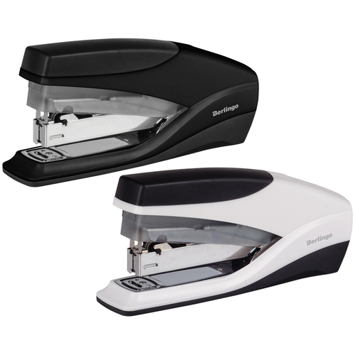 Степлер №24/6 до 30л., пластиковый корпус, энергосберегающий, ассорти, Berlingo