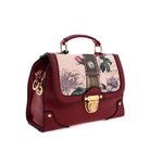 Средняя стильная женская повседневная сумка красного цвета из экокожи Dublecity 3068-3 Red