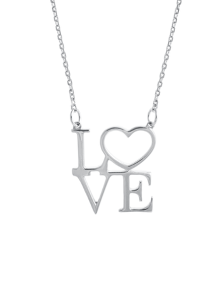 Колье на цепочке "Love"