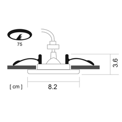 Встраиваемый светильник Arte Lamp A5440PL-1AB