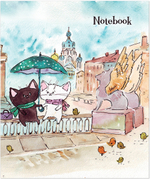 Тетрадь общая 48 листов на скрепке "Приключения Хвостиков"