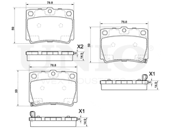 Колодки тормозные диск. задние UNIO BRP-20215