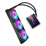 Водяное охлаждение CPU Asus ROG RYUO IV 360 ARGB, 3x120mm Liquid CPU Cooler, AMOLED-display, Black