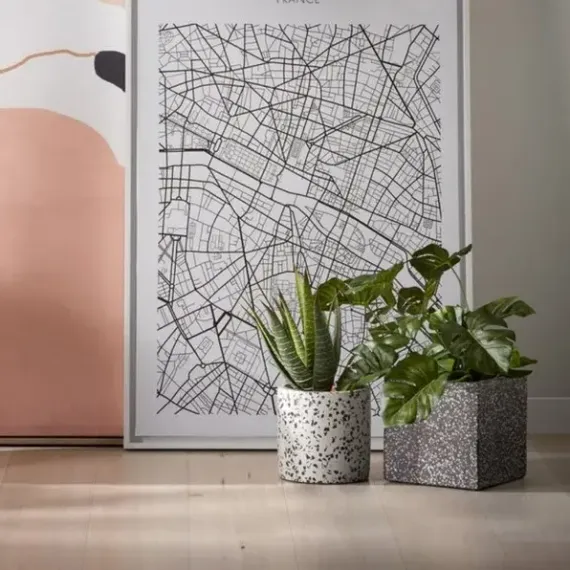 Набор из 2-х квадратных кашпо Bransc