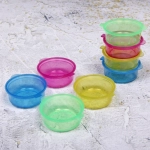 Набор контейнеров для продуктов 85мл 8шт 6*2,5см цветные