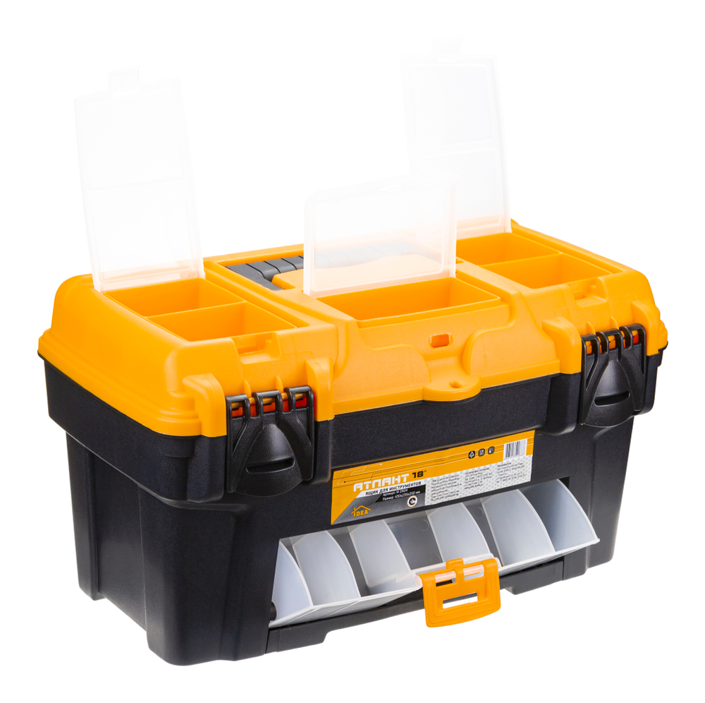 Ящик для инструментов 18 "АТЛАНТ" с консолью и секциями М2924