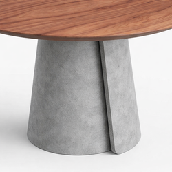 Обеденный стол ROLL CONCRETE walnut