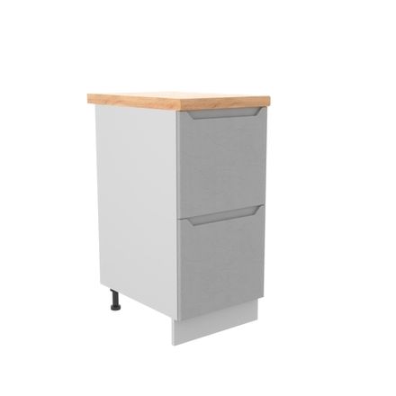 Кухня Модуль СК2 400 Тренто Штукатурка серая