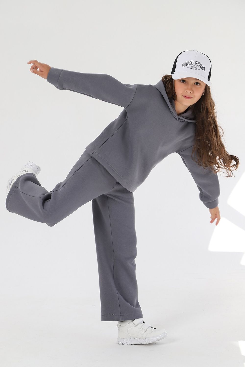 Костюм для девочки Сибирь-1 Виотекс СЕРЫЙ