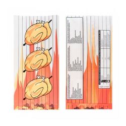 Пакет для половины курицы-гриль, 13+7,5*28 см, жиронепроницаемый, t -40С/+100C, 100 шт