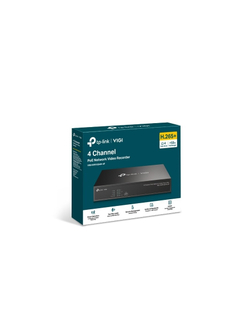 TP-Link VIGI NVR1004H-4P 4-канальный сетевой видеорегистратор с поддержкой PoE+