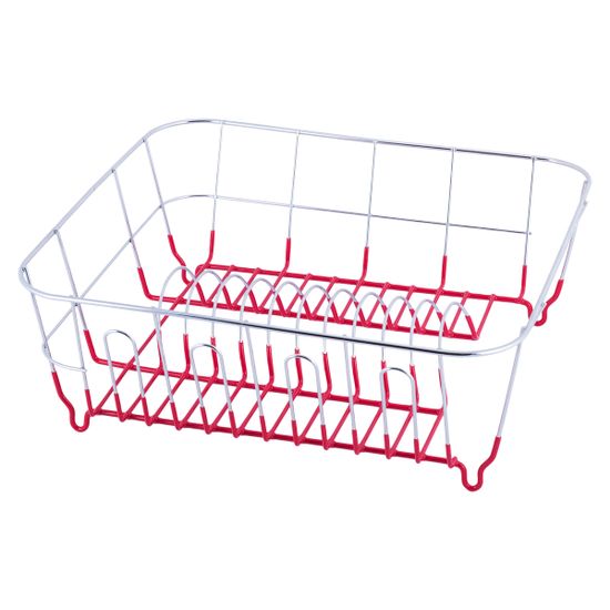 Сушилка для посуды Kamille KM-0763B (красный)