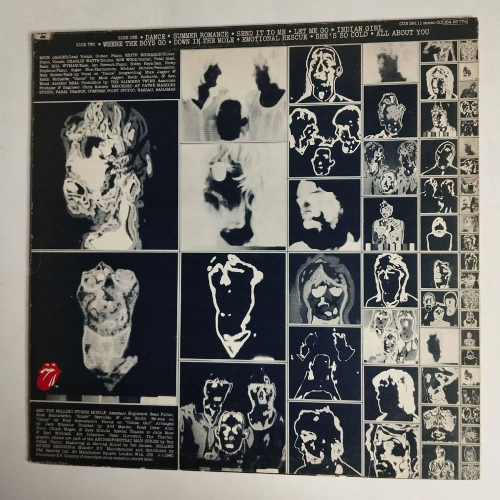 Винтажная виниловая пластинка LP The Rolling Stones Emotional Rescue (UK 1980)