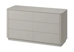 Комод Tammi 6 ящиков ширина 140 см (серо-бежевый)