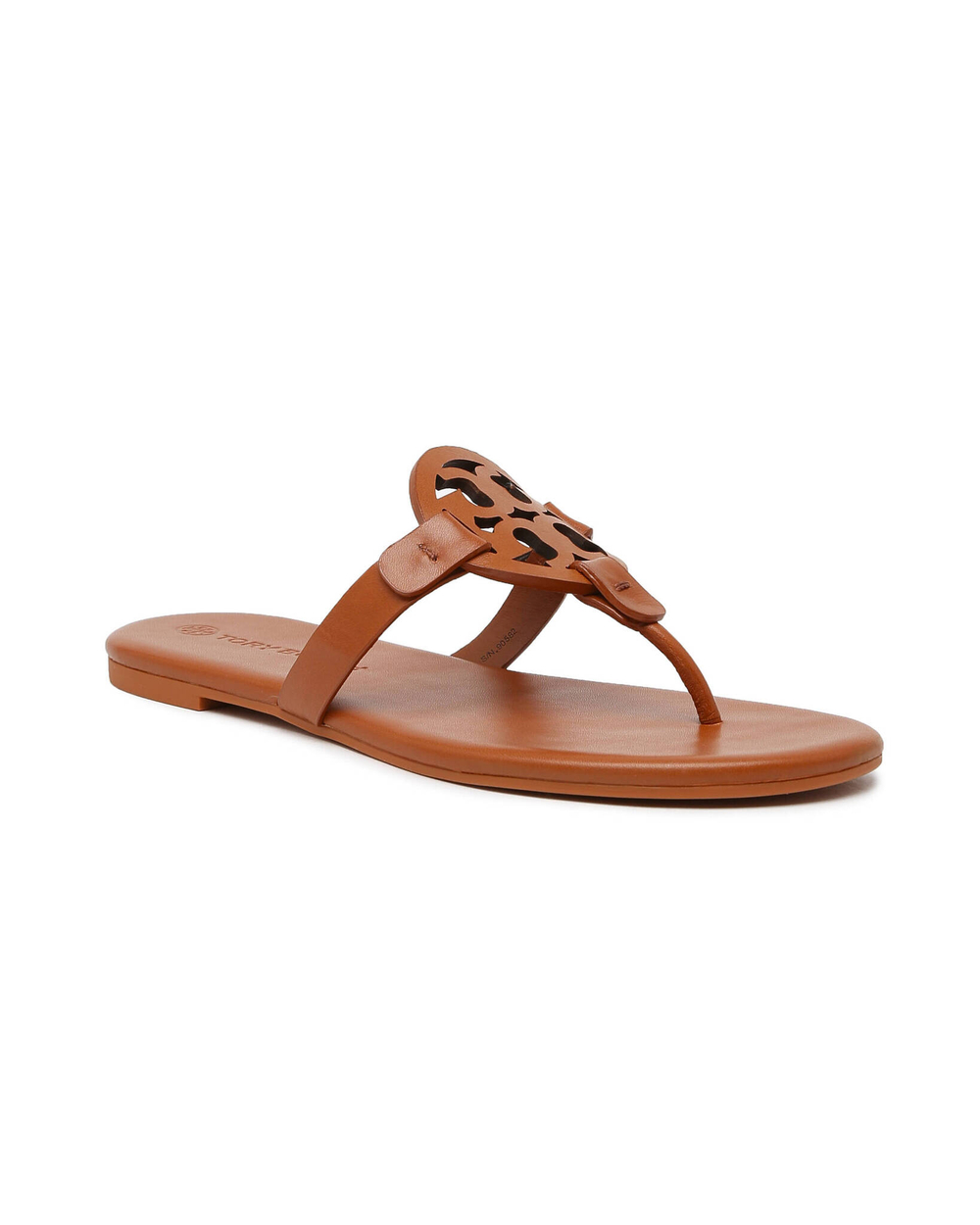 кожаное вьетнамки miller TORY BURCH - коричневый(90582)