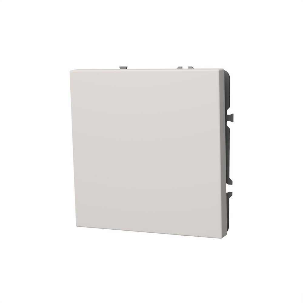 Выключатель встраиваемый VOLTUM S70 одноклавишный 10А, (белый матовый)