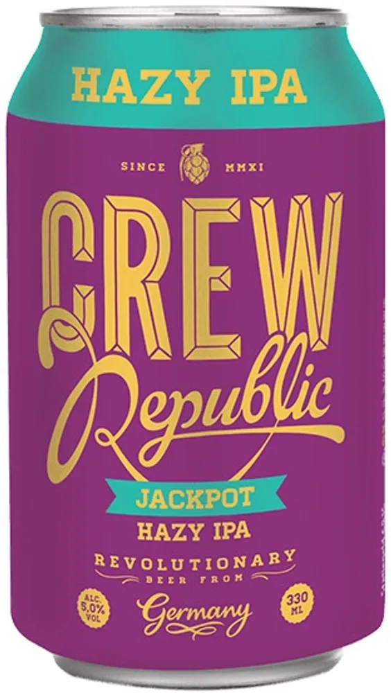 Пиво Крю Репаблик Джекпот Хази ИПА / CREW Republic Jackpot Hazy IPA 0.33 - банка