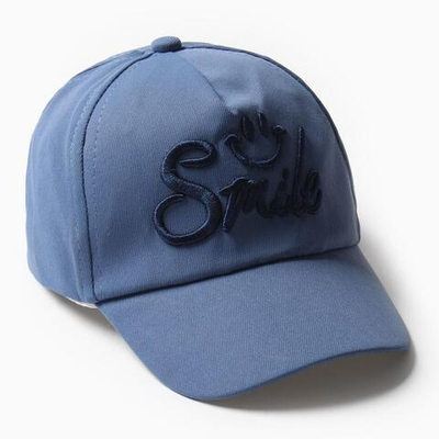 Кепка детская "Smile", цв. синий, р-р 44-46см (MINAKU)