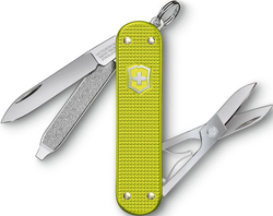 Нож перочинный Victorinox Classic SD Alox, 58 мм, 5 функций, желтый, подарочная коробка