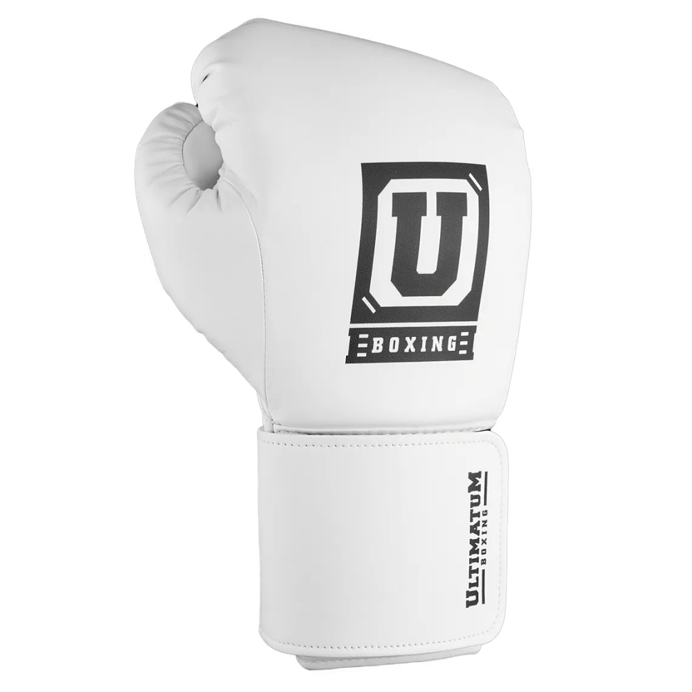Защитные тренировочные перчатки Ultimatum Boxing Белые