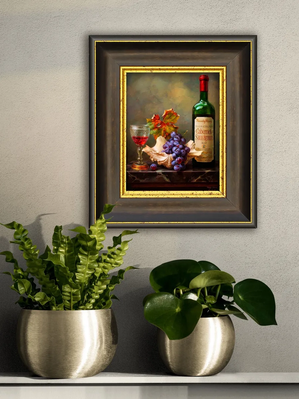 Картина настенная интерьерная в багетной раме 20*23 см