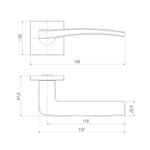 Ручка раздельная K.JS51.FAME (FAME JS) SN-3 матовый никель