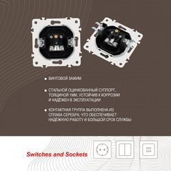 ТВ-розетка без рамки Arte Milano am-205 205.43-1.black