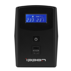 Источник бесперебойного питания Ippon Back Power Pro II 600 black (1030300)