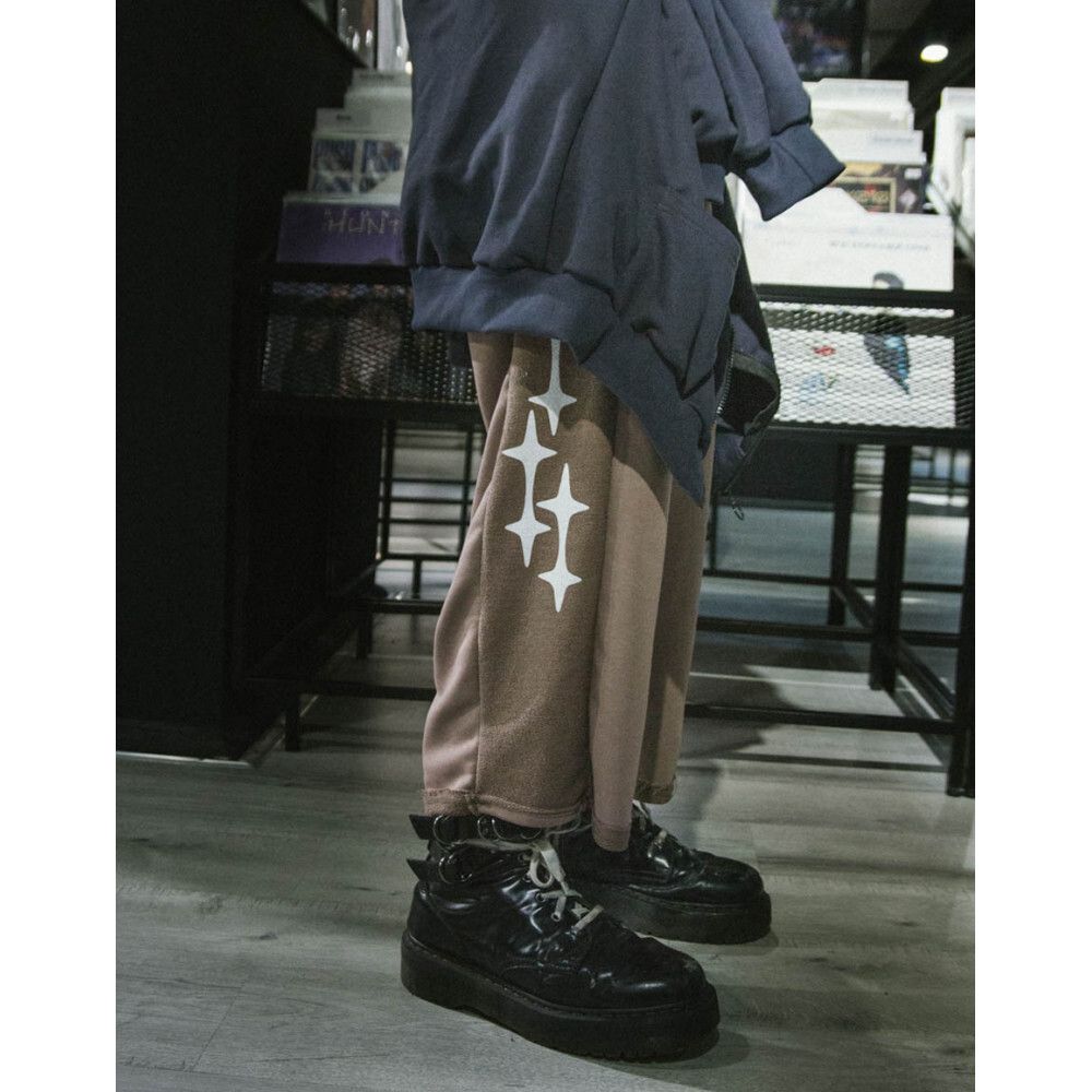 Брюки SoWhat? Space Широкие Пыльный Шоколад