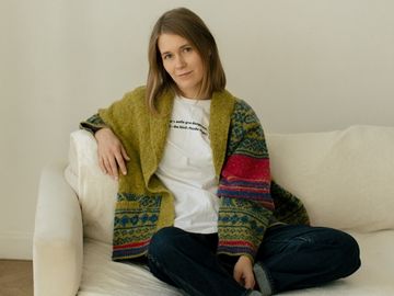 Совместник "Дедушкин кардиган" из твида  Soft Donegal