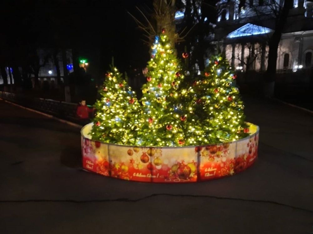 Ограждение для Ствольной уличной искусственной елки