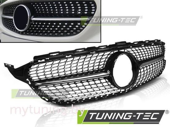 Решетка радиатора C450 AMG STYLE CHROME GLOSSY BLACK для Mercedes C W205
