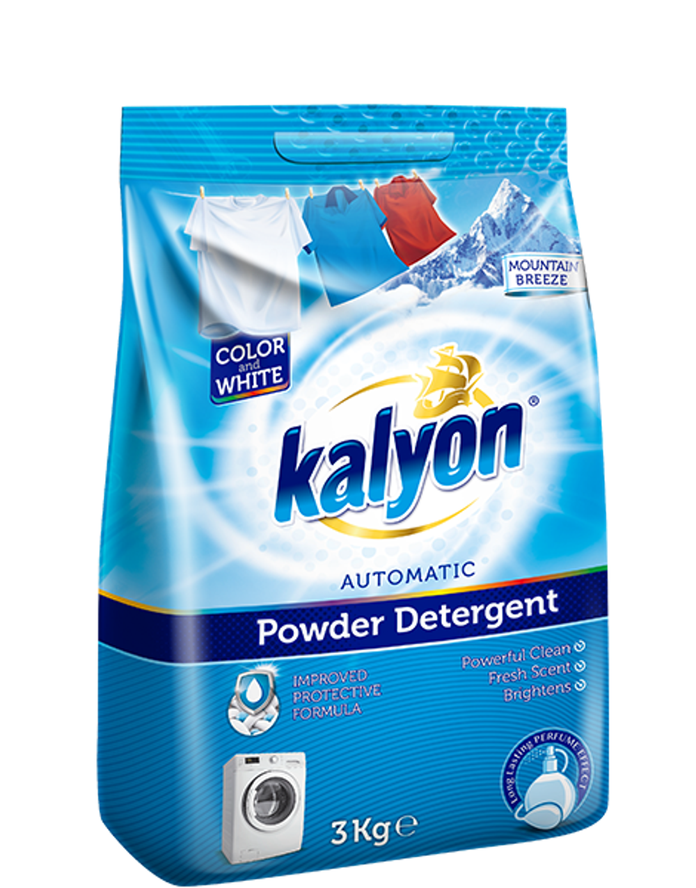 KALYON СТИРАЛЬНЫЙ ПОРОШОК - ГОРНЫЙ БРИЗ  3 кг x 6