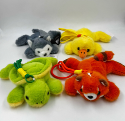 Игрушка на подвязке Зверята 18 см оптом