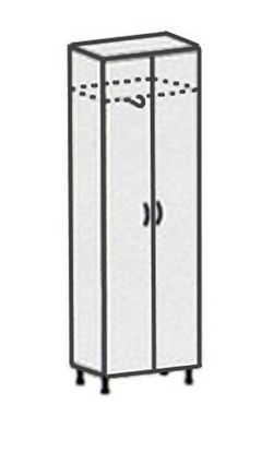 Шкаф для одежды Лидер-Люкс 82.11