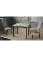 Стол кухонный Черный муар мрамор 90(130)х65х75 см