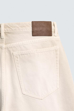 ZARA ДЖИНСЫ BAGGY FIT, ЭКРЮ