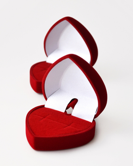 Футляр сердечко среднее, серия "Романтика".